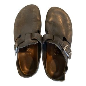 birkenstock slides men black size 40